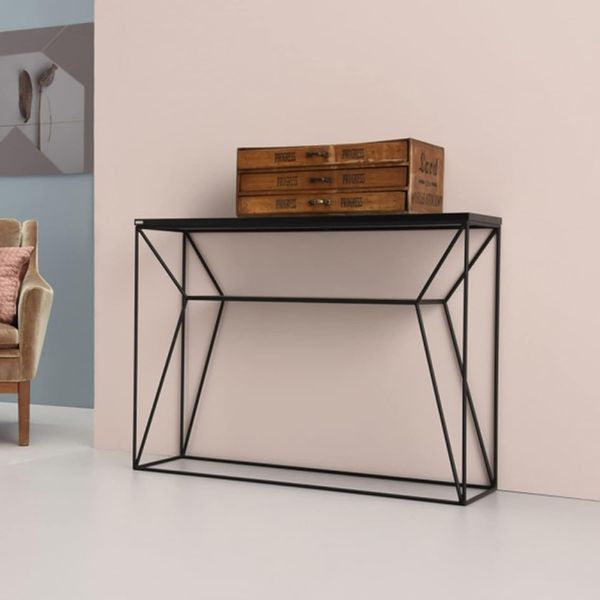 Дизайнерська Барна стійка з натурального дерева Loft Design 140х40х120h Чорний / Дерево ATL313 ATL313 фото