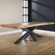 Дизайнерський Кухонний обідній стіл з натурального дерева Loft Design 160x60x75h Чорний / Дерево ATL1125 ATL1125 фото 1