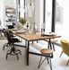 Дизайнерський Кухонний обідній стіл з натурального дерева Loft Design 200x80x75h Чорний / Дерево ATL1503 ATL1503 фото 4