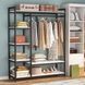 Дизайнерська Підлогова вішалка в стилі Loft Design 180x40x180h Чорний/Дерево ATL359 ATL359 фото 3