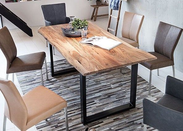Дизайнерский Письменный компьютерный стол Loft Design 120x60x75h Черный/Дерево ATL237 ATL237 фото
