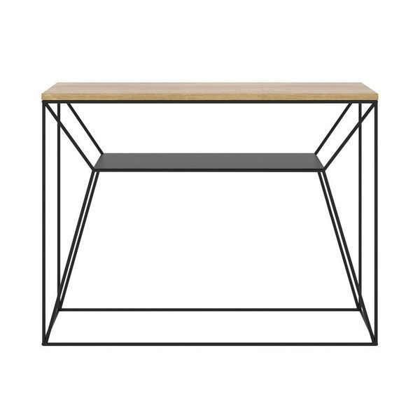 Дизайнерская Барная стойка из натурального дерева Loft Design 120х30х80h Черный / Дерево ATL326 ATL326 фото