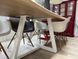 Дизайнерський Кухонний обідній стіл з натурального дерева Loft Design 200x80x75h Білий / Дерево ATL1506 ATL1506 фото 6