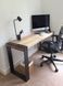Дизайнерский Письменный компьютерный стол с ясеня Loft Design 140x60x75h Черный/Дерево ATL014 ATL014 фото 2