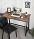 Дизайнерский Письменный компьютерный стол Loft Design 120x60x75h Черный/Дерево ATL725 ATL725 фото 6