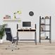 Дизайнерський Письмовий комп'ютерний стіл з полицями Loft Design 120x40x95h Чорний/Дерево ATL707 ATL707 фото 2