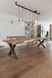 Дизайнерский Кухонный обеденный стол из натурального дерева Loft Design 300x80x75h Черный / Дерево ATL1510