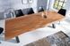 Дизайнерский Кухонный обеденный стол из натурального дерева Loft Design 300x80x75h Черный / Дерево ATL1510 ATL1510 фото 6