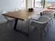 Дизайнерський Кухонний обідній стіл з натурального дерева Loft Design 240x100x75h Чорний / Дерево ATL199 ATL199 фото 2
