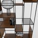 Дизайнерський Стелаж в стилі Loft Design 140x40x220h Чорний/Дерево ATL154 ATL154 фото 4