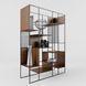Дизайнерський Стелаж в стилі Loft Design 140x40x220h Чорний/Дерево ATL154 ATL154 фото 3