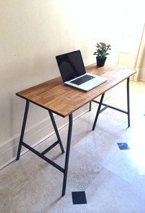Дизайнерський Письмовий комп'ютерний стіл Loft Design 160x60x75h Чорний/Дерево ATL956 ATL956 фото