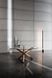 Дизайнерский Кухонный обеденный стол Loft Design 100x100x75h Коричневый / Стекло ATL836 ATL836 фото 1