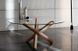 Дизайнерский Кухонный обеденный стол Loft Design 100x100x75h Коричневый / Стекло ATL836 ATL836 фото 5