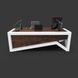 Дизайнерский Письменный компьютерный стол Loft Design 200x80x75h Белый/Дерево ATL1155 ATL1155 фото 1