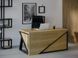 Дизайнерский Письменный компьютерный стол Loft Design 160x60x75h Черный/Дерево ATL463/3 ATL463 фото
