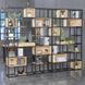 Комплект Дизайнерських Стелажів в стилі Loft Design 360x30x280h Чорний/Дерево ATL157 ATL157 фото 5