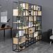 Комплект Дизайнерських Стелажів в стилі Loft Design 360x30x280h Чорний/Дерево ATL157 ATL157 фото 3