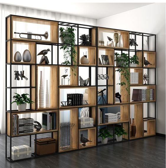 Комплект Дизайнерських Стелажів в стилі Loft Design 320x30x240h Чорний/Дерево ATL158 ATL158 фото