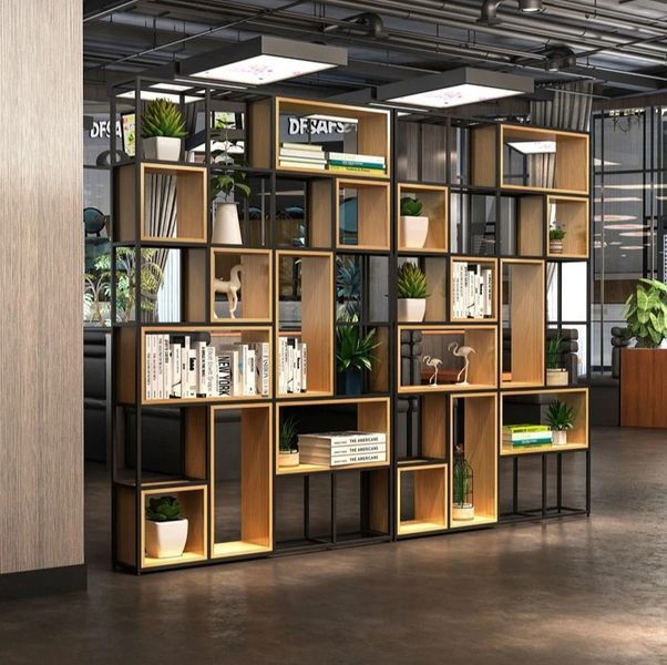 Комплект Дизайнерських Стелажів в стилі Loft Design 320x30x240h Чорний/Дерево ATL158 ATL158 фото