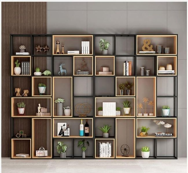 Комплект Дизайнерських Стелажів в стилі Loft Design 320x30x240h Чорний/Дерево ATL158 ATL158 фото