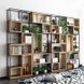 Комплект Дизайнерських Стелажів в стилі Loft Design 320x30x240h Чорний/Дерево ATL158 ATL158 фото 7