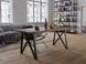Дизайнерский Кухонный обеденный стол из натурального дерева Loft Design 180x80x75h Черный / Дерево ATL1494 ATL1494 фото 4