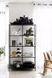 Дизайнерский Стеллаж в стиле Loft Design 120x40x200h Черный/Стекло ATL426 ATL426 фото 2