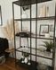 Дизайнерский Стеллаж в стиле Loft Design 120x40x200h Черный/Стекло ATL426 ATL426 фото 5