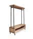 Дизайнерская Напольная вешалка в стиле Loft Design 100x40x170h Серый/Дерево ATL374 ATL374 фото 4
