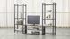 Дизайнерская тумба для телевизора в стиле Loft 280х40х200h Черный/Стекло ATL499 ATL499 фото