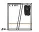 Дизайнерська Підлогова вішалка в стилі Loft Design 180x40x180h Чорний/Дерево ATL051 ATL051 фото 2