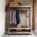 Дизайнерская Напольная вешалка в стиле Loft Design 100x40x170h Серый/Дерево ATL374 ATL374 фото 3