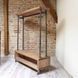 Дизайнерская Напольная вешалка в стиле Loft Design 100x40x170h Серый/Дерево ATL374 ATL374 фото 6