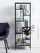 Дизайнерський Стелаж в стилі Loft Design 60x40x200h Чорний/Дерево ATL428 ATL428 фото
