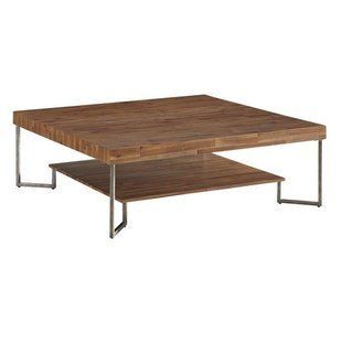 Дизайнерський журнальний стіл в стилі Loft 100x100x45h Сірий/Дерево ATL558 ATL558 фото