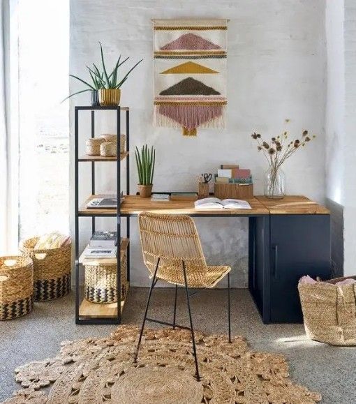 Дизайнерський Письмовий комп'ютерний стіл з полицями Loft Design 120x60x150h Чорний/Дерево ATL254 ATL254 фото