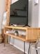 Дизайнерська тумба для телевізора в стилі Loft 200х30х60h Чорний/Дерево ATL1415 ATL1415 фото