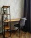 Дизайнерський Письмовий комп'ютерний стіл з полицями Loft Design 120x60x150h Чорний/Дерево ATL254 ATL254 фото 8