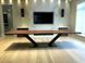 Дизайнерський Кухонний обідній стіл з натурального дерева Loft Design 250x80x75h Чорний / Дерево ATL207 ATL207 фото