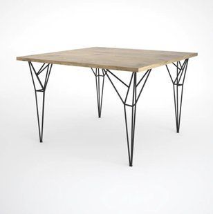 Дизайнерський Письмовий комп'ютерний стіл Loft Design 100x100x75h Чорний/Дерево ATL018 ATL018 фото
