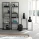 Комплект Дизайнерських Стелажів в стилі Loft Design 120x30x120h Чорний/Метал ATL163 ATL163 фото