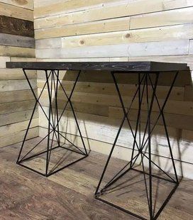 Дизайнерський Письмовий комп'ютерний стіл Loft Design 120x60x75h Чорний/Дерево ATL021 ATL021 фото