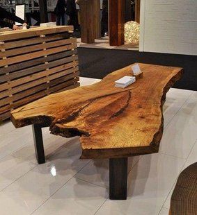 Дизайнерський журнальний стіл в стилі Loft 150x60x40h Чорний/Дерево ATL1344 ATL1344 фото