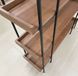 Дизайнерский Стеллаж в стиле Loft Design 160x40x200h Черный/Дерево ATL434 ATL434 фото 3