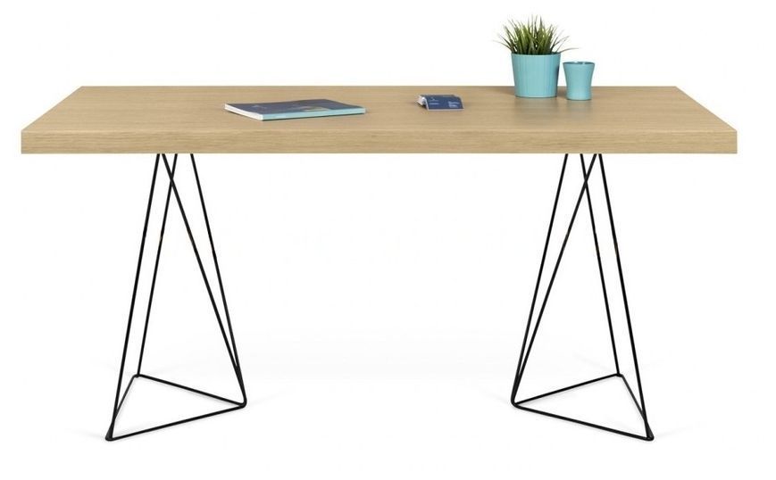 Дизайнерський Письмовий комп'ютерний стіл Loft Design 120x60x75h Чорний/Дерево ATL494 ATL494 фото