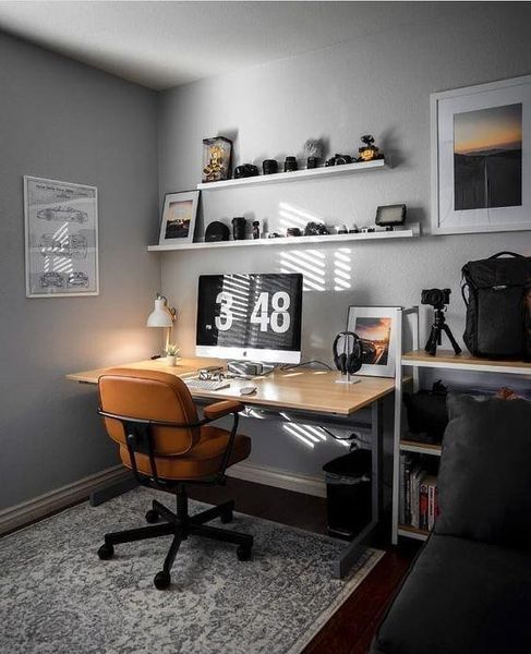 Дизайнерский Письменный компьютерный стол Loft Design 120x60x75h Серый/Дерево ATL339 ATL339 фото
