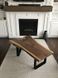 Дизайнерський журнальний стіл в стилі Loft 120x60x40h Чорний/Дерево ATL1345 ATL1345 фото
