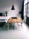 Дизайнерський Кухонний обідній стіл з натурального дерева Loft Design 250x120x75h Білий / Дерево ATL1471