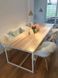 Дизайнерський Кухонний обідній стіл з натурального дерева Loft Design 250x120x75h Білий / Дерево ATL1471 ATL1471 фото 2